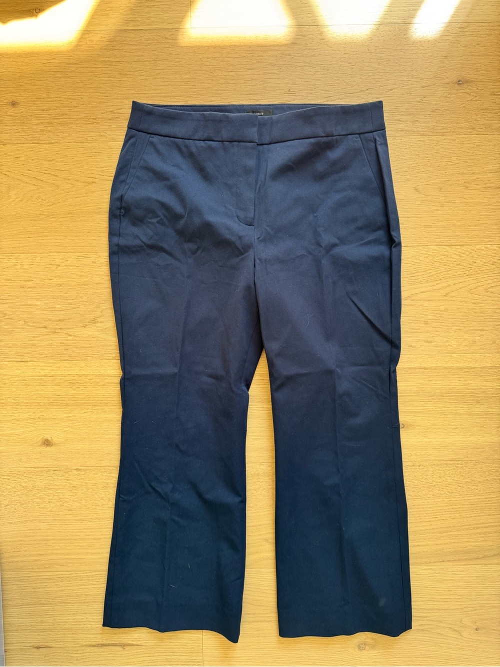 J. Crew Women's Navy Boot-Cut Pants